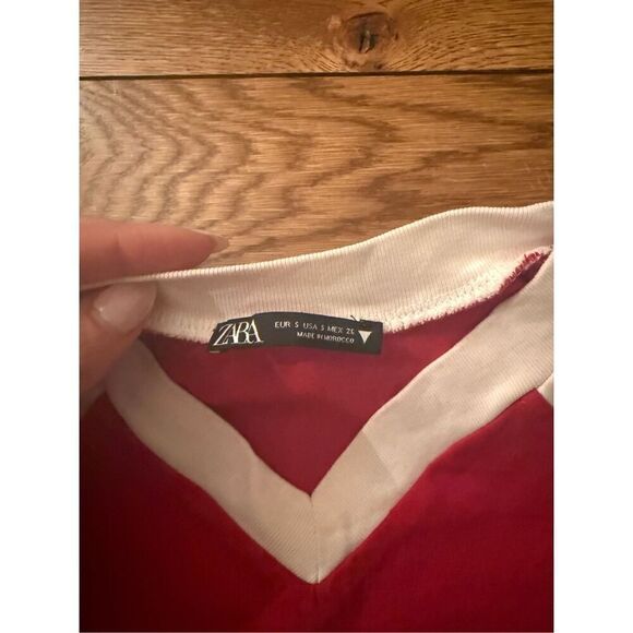 Vintage-Inspired Red Varsity Jersey Top – Las Vegas Nevada 1973, Size S - Picture 3 of 6